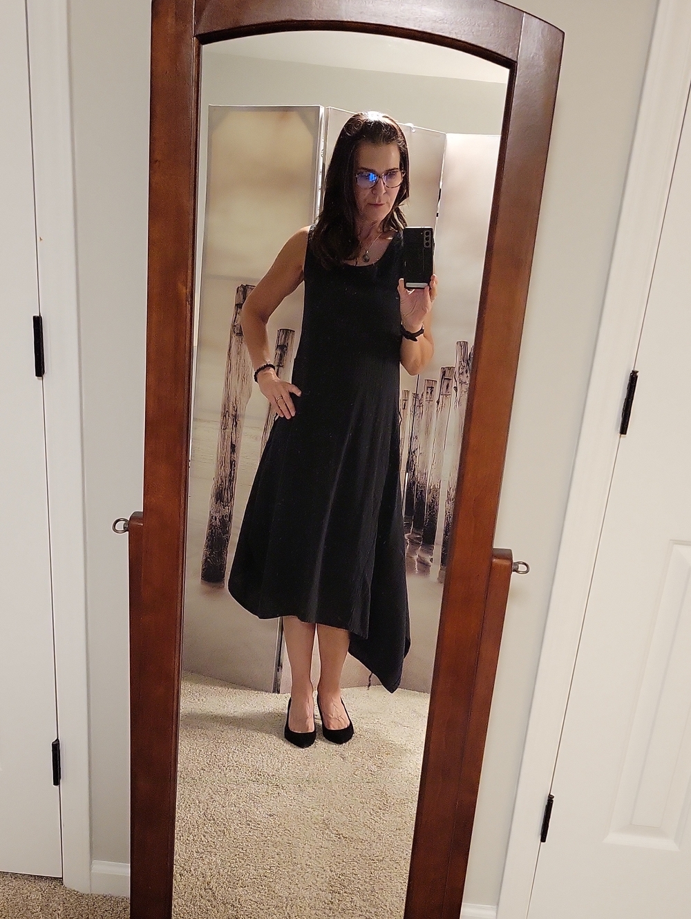 Peanut Punch Sleeveless Midi Dress with Side Ties 100% Cotton - Picture 2 of 11